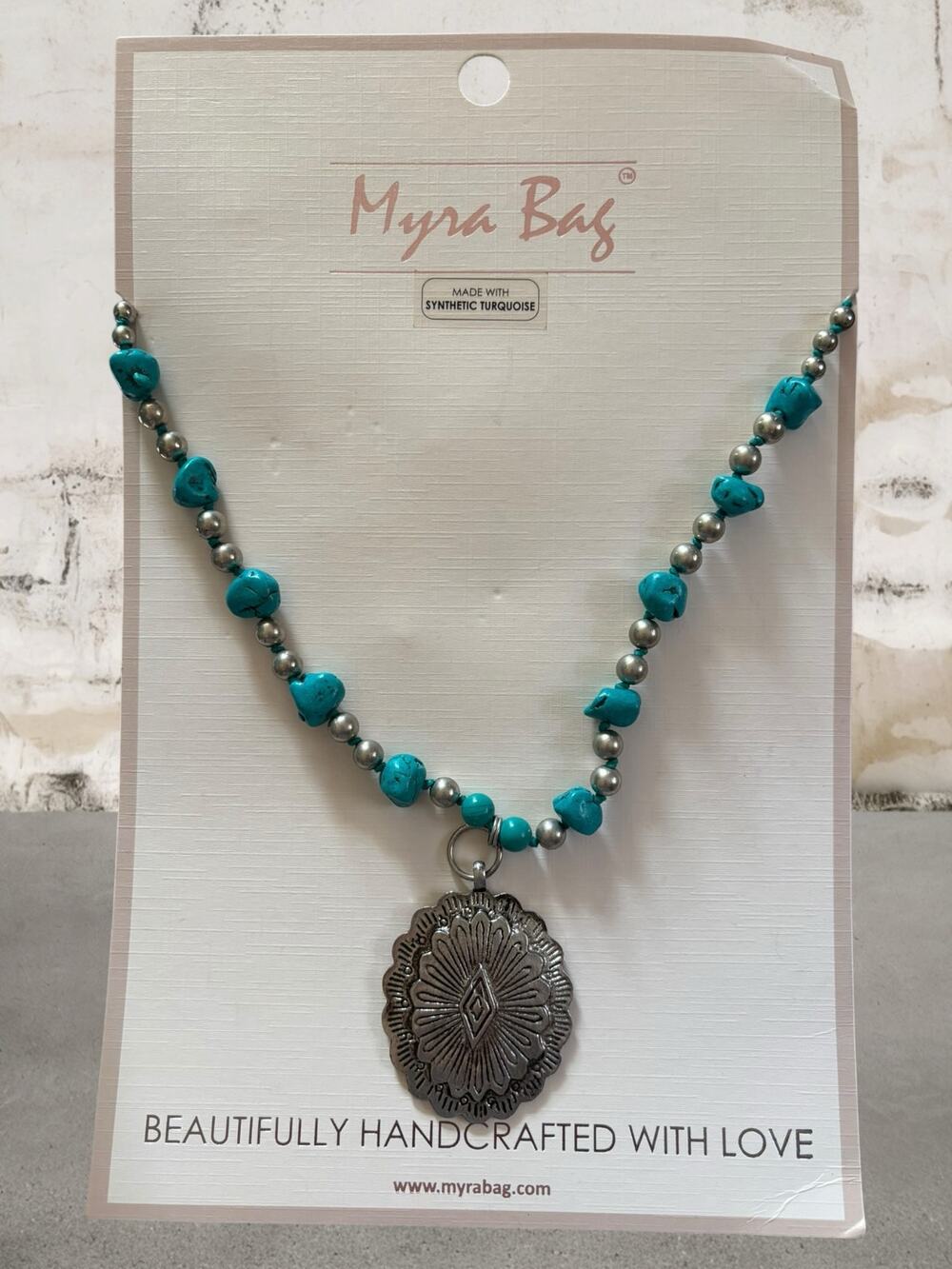 Myra Bag Verdant Valley Concho Necklace NWT